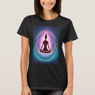 Yoga Meisje Vrouw Zonnegroet Meditatie Chakra  T-shirt