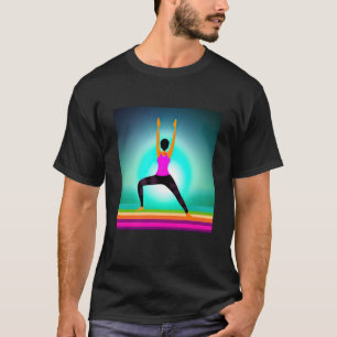 Yoga Meisje Vrouw Zonnegroet Meditatie Chakra  T-shirt