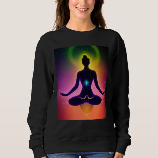 Yoga Meisje Vrouw Zonnegroet Meditatie Chakra  Trui