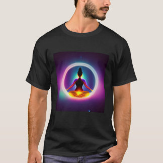 Yoga Meisje Vrouwelijke Zonnegroet Meditatie Chakr T-shirt