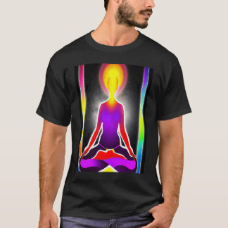 Yoga Meisje Vrouwelijke Zonnegroet Meditatie Chakr T-shirt