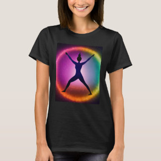 Yoga Meisje Vrouwelijke Zonnegroet Meditatie Chakr T-shirt