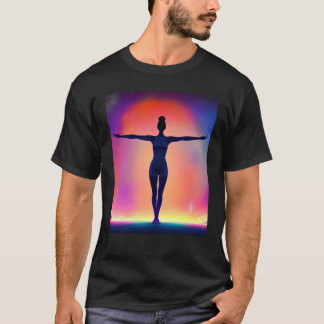 Yoga Meisje Vrouwelijke Zonnegroet Meditatie Chakr T-shirt