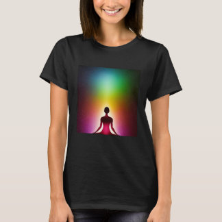 Yoga Meisje Vrouwelijke Zonnegroet Meditatie Chakr T-shirt