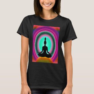 Yoga Meisje Vrouwelijke Zonnegroet Meditatie Chakr T-shirt