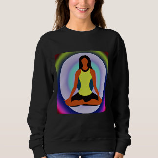 Yoga Meisje Vrouwelijke Zonnegroet Meditatie Chakr Trui