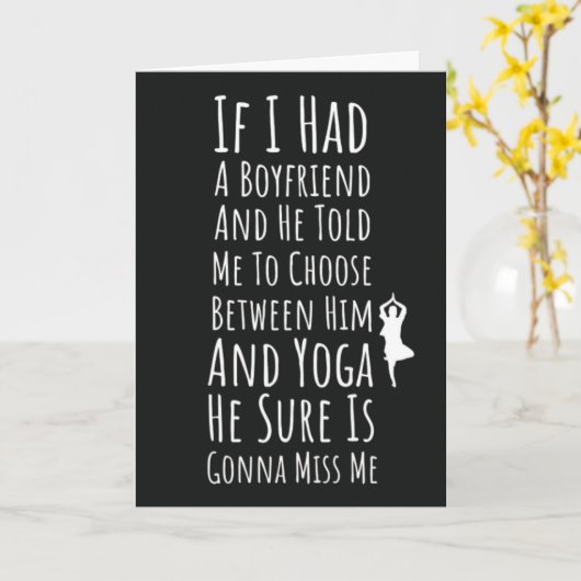 Yoga meisjes Kaarten voor haar Namaste (Gele Bloem)