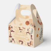 Yoga meisjes verjaardag bedankdoosjes (Voorkant Zijde)