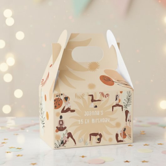 Yoga meisjes verjaardag bedankdoosjes