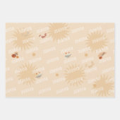 Yoga meisjes verjaardag inpakpapier vel (Voorkant 3)