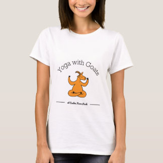 Yoga met geiten t-shirt