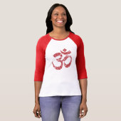 Yoga met groot omslagsymbool t-shirt (Voorkant volledig)