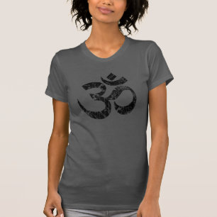 Yoga met groot omslagsymbool t-shirt