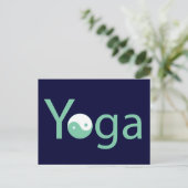 Yoga met Yin Yang Briefkaart (Staand voorkant)