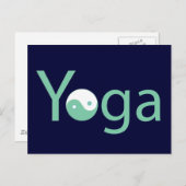 Yoga met Yin Yang Briefkaart (Voorkant / Achterkant)
