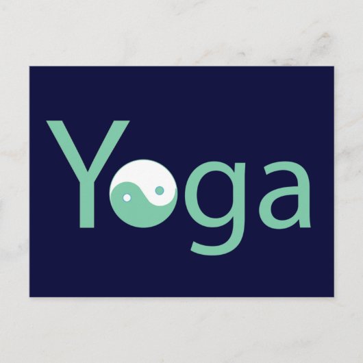 Yoga met Yin Yang Briefkaart (Voorkant)