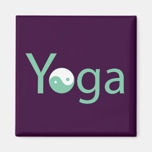 Yoga met Yin Yang Magneet