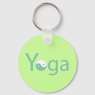 Yoga met Yin Yang Sleutelhanger