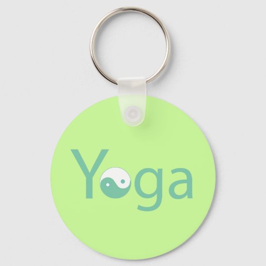 Yoga met Yin Yang Sleutelhanger (Voorkant)