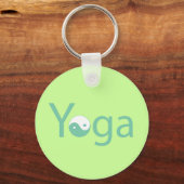 Yoga met Yin Yang Sleutelhanger (Voorkant)