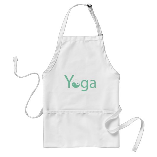 Yoga met Yin Yang Standaard Schort (Voorkant)