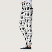 Yoga met Yin Yang symbool Leggings (Links)