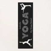 Yoga, mijn stressrelig. - Zwart-wit Yogamat (Voorkant)