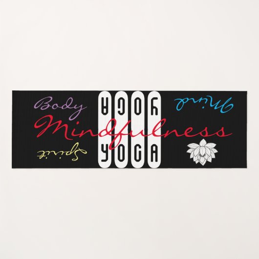 Yoga Mind Body Mindfulness Yoga Mat (Voorkant (horizontaal))