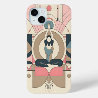 Yoga Mindfulness Minimalistische vreedzame iPhone iPhone 15 Mini Hoesje