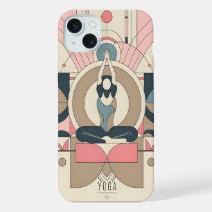 Yoga Mindfulness Minimalistische vreedzame iPhone 15 Plus Case