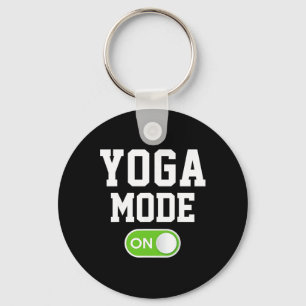 Yoga Modus Aan Funny Yogini Yogi  Sleutelhanger