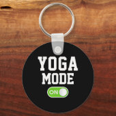 Yoga Modus Aan Funny Yogini Yogi Sleutelhanger (Voorkant)