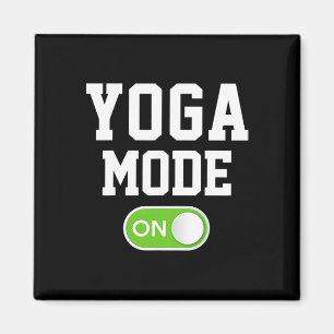 Yoga Modus Aan Grappige Yogini Yogi Magneet