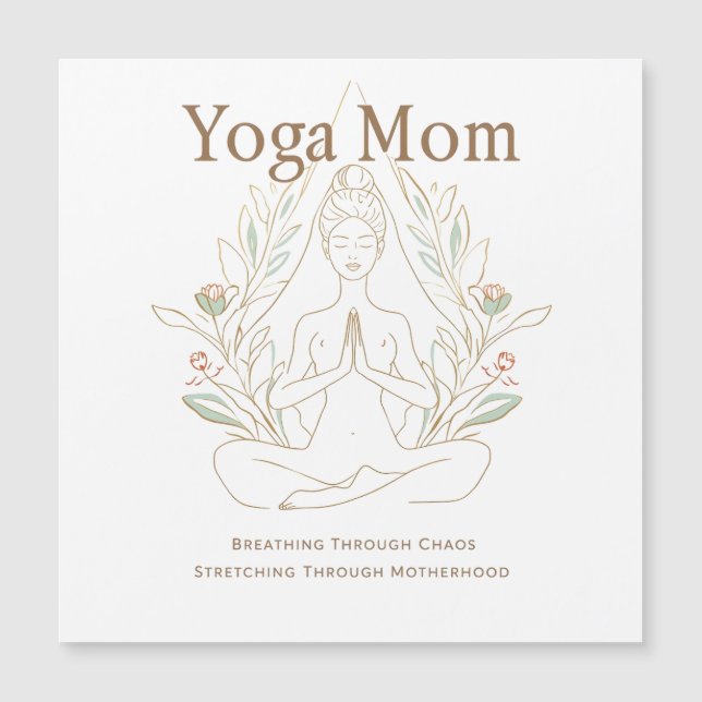 Yoga Moeder Ademt Door Moederschap (Voorkant)