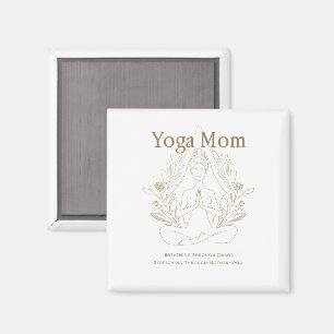 Yoga Moeder Ademt Door Moederschap Magneet