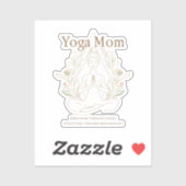 Yoga Moeder Ademt Door Moederschap Sticker (Vel)
