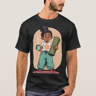 Yoga Moeder Coffie Verslaafde T T-shirt