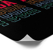 Yoga Moeder Grappige Gelaagde Tekst Moeder Mama Co Poster (Hoek)