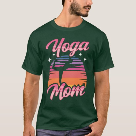 Yoga Moeder Hobby Mama meisje T-shirt (Voorkant)