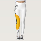 Yoga Moeder Levensboom Zon Silhouet Leggings (Voorkant)