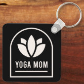 Yoga moeder yogi moeder sleutelhanger (Achterkant)
