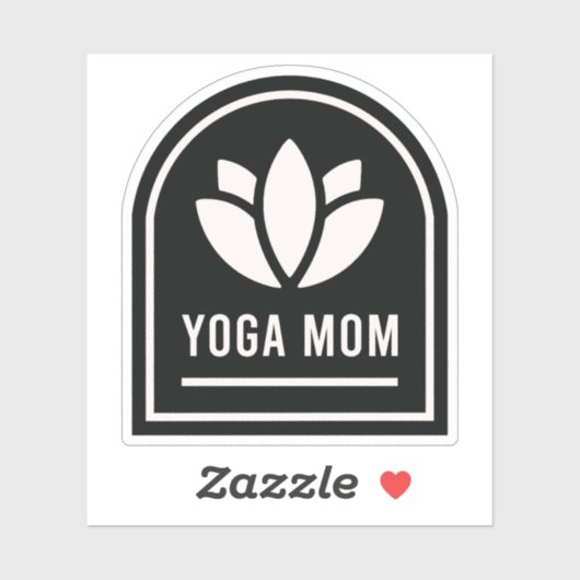 Yoga moeder yogi moeder sticker (Vel)