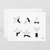 Yoga Moga briefkaart (Voorkant / Achterkant)