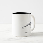 Yoga-Mok - Pose in de pit Tweekleurige Koffiemok (Voorkant rechts)