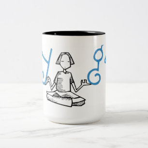 Yoga-Mok Tweekleurige Koffiemok