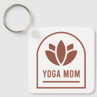 Yoga mom mother lotus flower boho aesthetic sleutelhanger