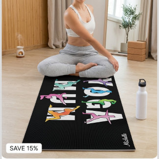YOGA MOM, naam personaliseren Yoga Mat