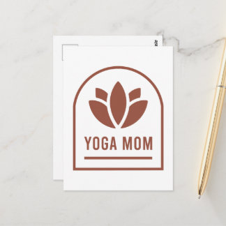 Yoga mom yogi mother boho chic aesthetic briefkaart