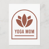 Yoga mom yogi mother boho chic aesthetic briefkaart (Voorkant)
