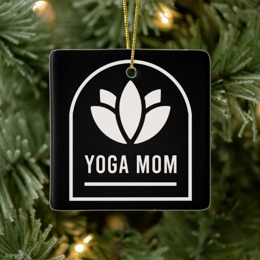 Yoga mom yogi mother keramisch ornament (Boom)